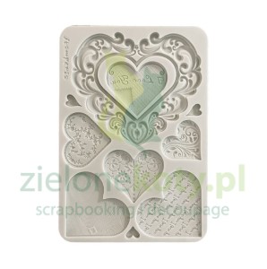 Forma foremka silikonowa Stamperia A5 Family Serca