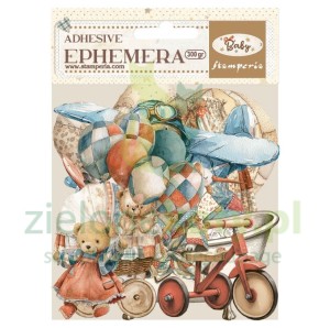 Dodatki papierowe die-cuts Stamperia Ephemera Baby samoprzylepne 