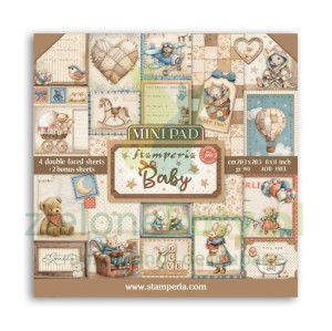 Zestaw papierów do scrapbookingu 20x20 Mini Pad Stamperia Baby