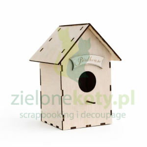 Sklejka Baza Kreatywna Pracownia Budka  Domek dla ptaków 18cm