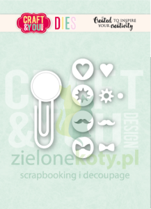 Wykrojnik Craft&you Clip Set by Magda spinacze