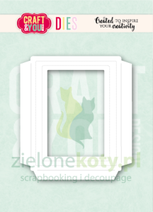 Wykrojnik Craft&you Mini Photo Frame 3 by Magda mini ramka foto 7cm  