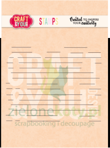 Stempel Craft&you Design Lined Paper kreski linie mixed media tło