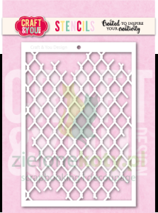 Szablon maska Craft&You 10x15cm Mesh siateczka tło