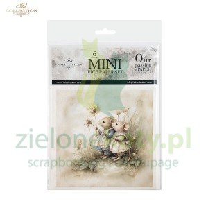 Papier ryżowy ITD Collection 15x15cm 6szt myszki x