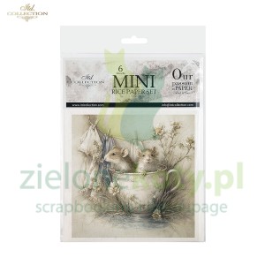 Papier ryżowy ITD Collection 15x15cm 6szt myszki 