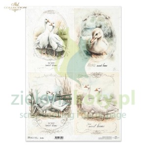 Papier ryżowy ITD Collection A3 gęsi
