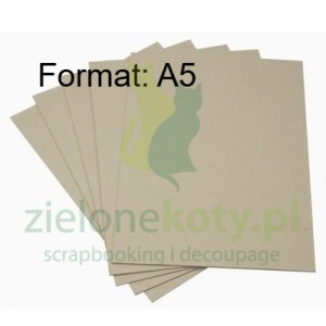 Tektura introligatorska 2mm / baza A5 / 1szt