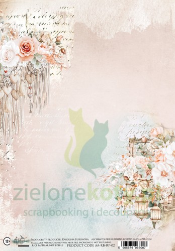 Papier ryżowy decoupage alchemy of art shabby chic kwiaty.jpg