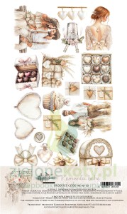 Zestaw papierów 15x30 Alchemy Of Art Romantic boho ślub dodatki do wycinania 