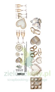 Papier Alchemy Of Art pasek z elementami do wycinania Romantic Boho / 2szt.