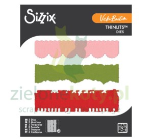 Wykrojnik Sizzix Thinlits Vicki Boutin Double Edgers bordery