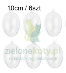 Jajko akrylowe plexi 10cm / 6szt
