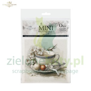 Papier ryżowy ITD Collection 15x15cm 6szt Wielkanoc 