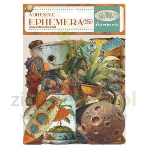 Dodatki papierowe die-cuts Stamperia Ephemera A new beginning samoprzylepne 