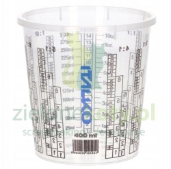 Kubek do mieszania gipsu z podziałką pojemność 400ml skala do 325 ml