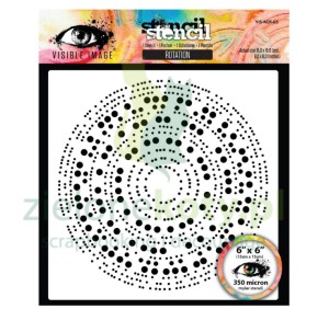 Szablon maska Visible Image 15x15 cm Rotation koła kręgi kropki