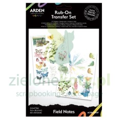 Transfer Arden creative studio Rub-On field notes motyle łąka