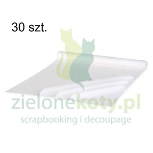 Papier bibuła gładka Collage Paper 30 arkuszy / 38x50cm bibułka biała