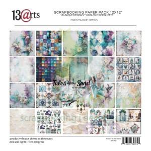 Zestaw papierów do scrapbookingu 30x30 13arts Tales of the Sand