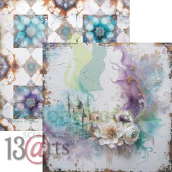 Papier do scrapbookingu 30x30 13arts Tales of the Sand 05 Once Upon a Time