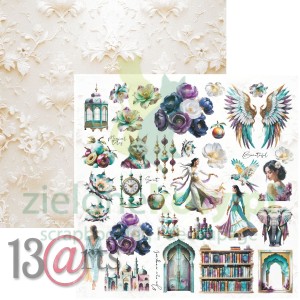 Papier do scrapbookingu 30x30 13arts z elementami do wycinania Tales of the Sand 08 The Story Remains