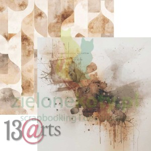 Papier do scrapbookingu 30x30 13arts Retroteca 04 Sepia Flow