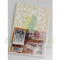 Szablon maska 13Arts A4  Abstract dots