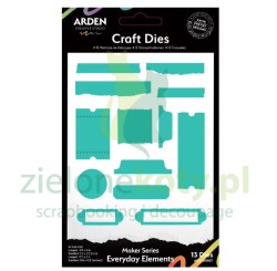 Wykrojnik Arden Creative Studio Everyday Elements banerki przekładki (tabs) skrawki