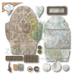 Wykrojnik Elizabeth Artjournal Specials Grunge envelope koperta