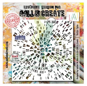 Szablon maska AALL & Create 15x15 cm Vector Spin tło mixed media