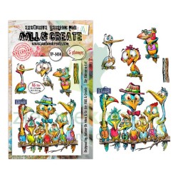Stempel akrylowy AALL & Create Sir Chirps-a-lot śmieszne ptaki