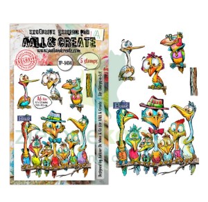 Stempel akrylowy AALL & Create Sir Chirps-a-lot śmieszne ptaki
