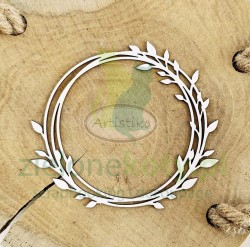 Wycinanka Artistiko Ramka Wianek z listkami