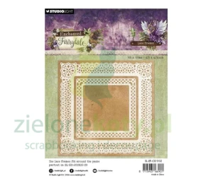 Wykrojnik Studio Light Enchanted Fairy ażurowa ramka 10cm kwadrat