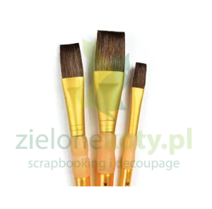 Zestaw pędzli Royal & Langnickel z naturalnego włosia  do lakierowania 3 szt.