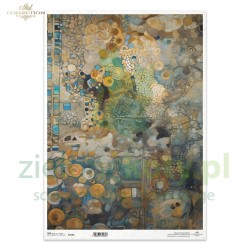 Papier ryżowy ITD Collection A3 tło secesja 