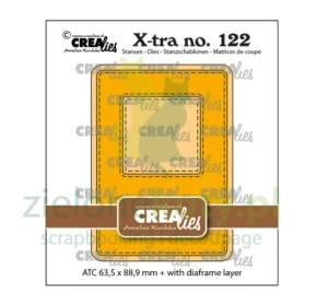 Wykrojnik Crealies X-tra ATC Slide frame ramka slajd w formacie ATC
