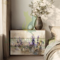 Papier decoupage morwowy ITD Collection A1 na meble kwiaty