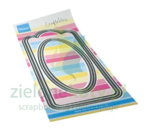 Wykrojnik Marianne Design Crarftables Slimlane Arch tag 20cm z okienkiem ramki