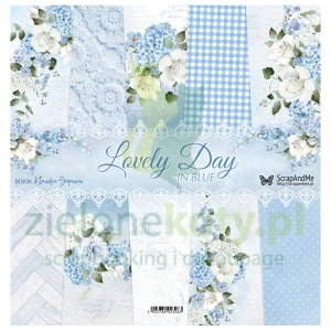 Zestaw papierów do scrapbookingu 30x30 ScrapAndMe Lovely Day IN BLUE