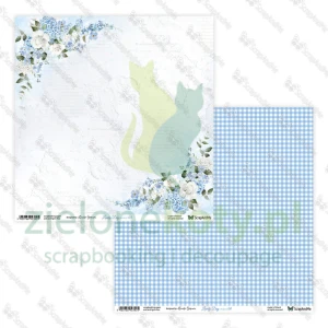 Papier do scrapbookingu 30x30 ScrapAndMe Lovely Day IN BLUE 03/04