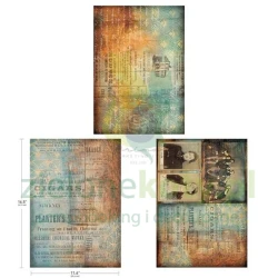 Papier ryżowy decoupage Prima A3 Chestnut Street 30x42 cm fotografie, tło