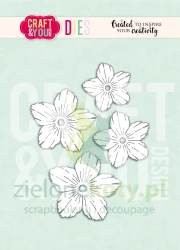 Wykrojnik Craft&You Design Garden Flower 1 by Gosia  kwiatki płatki