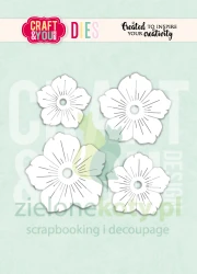 Wykrojnik Craft&You Design Garden Flower 2 by Gosia  kwiatki płatki