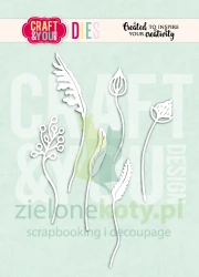 Wykrojnik Craft&You Design Wild Flowers by Gosia trawki łąka gałązki