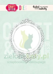 Wykrojnik Craft&you Elegant Frame by Gosia ozdobna ramka okrągłą 9,5cm