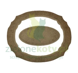 HDF Baza dwuczęściowa Ramka na pudełko 14cm + owal  