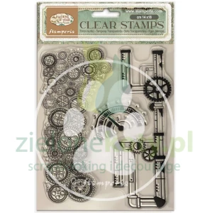 Stempel Stamperia Gardens of Time tryby rury