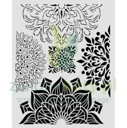 Szablon maska Stamperia 20x25cm Stamperia Gardens of Time mandale